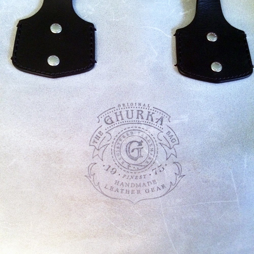 Ghurka Gray & Black Leather Broadway II Large Tote - Picture 2 of 10
